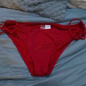 Red bikini bottoms
